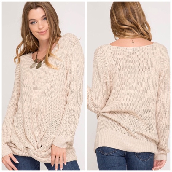 Sweaters - Charlotte Twist Pullover Sweater